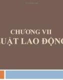 Bài giảng Nhà nước và pháp luật đại cương - Chương 7: Luật lao động (Lương Thanh Bình)