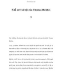 Khế ước xã hội của Thomas Hobbes 1