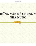 Bài giảng Pháp luật đại cương - Chương 1: Những vấn đề chung về nhà nước