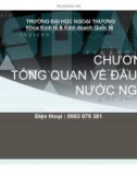 Bài giảng Đầu tư nước ngoài: Chương 1 - Đinh Hoàng Minh