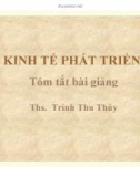 Bài giảng Kinh tế phát triển: Chương 1 - Ths. Trinh Thu Thủy