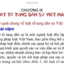 Bài giảng Nhà nước và pháp luật - Chương 9