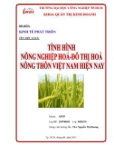 Tiểu luận: Tình hình nông nghiệp hóa - đô thị hóa nông thôn Việt Nam hiện nay