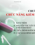 Bài giảng Chương 8: Chức năng kiểm soát