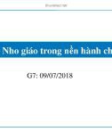 Bài giảng Quản trị nhà nước - Bài 7: Truyền thống Nho giáo trong nền hành chính Việt Nam