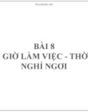 Bài giảng Luât lao động: Bài 8 - TS. Đoàn Thị Phương Diệp