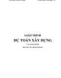 Giáo trình Dự toán xây dựng