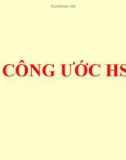 Bài giảng Công ước HS