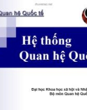 Hệ thống quan hệ quốc tế