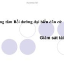 Bài giảng Giám sát tài chính