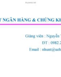 Bài giảng Luật ngân hàng và chứng khoán: Chương 1 - Nguyễn Từ Nhu