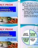 Bài giảng Luật Thực phẩm: Chương 1 - ThS. Bùi Hồng Quân