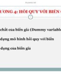 Bài giảng Kinh tế lượng: Chương 4 - Hồi quy với biến giả