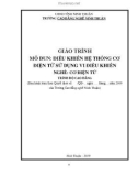 Giáo trình Điều khiển hệ thống cơ điện tử sử dụng vi điều khiển (Nghề: Cơ điện tử - Trình độ: Cao đẳng) - Trường Cao đẳng nghề Ninh Thuận