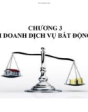 Bài giảng Chương 3: Kinh doanh dịch vụ bất động sản