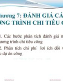 Bài giảng Kinh tế công cộng: Chương 7 - PGS.TS. Phí Mạnh Hồng