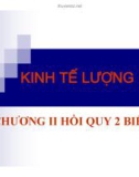 Bài giảng Kinh tế lượng - Chương 2: Hồi quy 2 biến (2015)