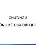 Bài giảng Thống kế kinh tế - Chương 3: Thống kê của cải quốc dân (Năm 2022)