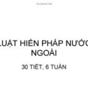 Bài giảng Luật hiến pháp nước ngoài: Bài 1