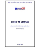 Kinh tế lượng - TS. Trần Ngọc Minh