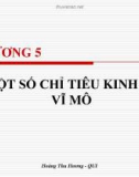 Bài giảng Kinh tế học đại cương - Chương 5: Một số chỉ tiêu kinh tế vĩ mô