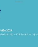 Bài giảng Chính sách phát triển: Buổi 7 - Cuộc thảo luận lớn: Chính sách vs. Vị trí địa lý vs. Thể chế (2019)