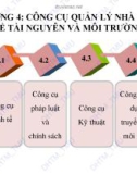 Bài giảng điện tử học phần Quản lý nhà nước về tài nguyên và môi trường: Chương 4 – ĐH Thương mại