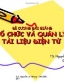 Đề cương bài giảng: Tổ chức và quản lý tài liệu điện tử