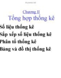 Bài giảng môn Nguyên lý thống kê kinh tế: Chương 2 - ĐH Kinh tế Quốc dân