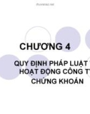 Bài giảng Luật Chứng khoán: Chương 4