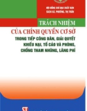 Chính quyền cơ sở trong tố cáo, phòng chống tham nhũng và giải quyết khiếu nại: Phần 1