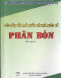 Phân bón và các văn bản mới quản lý nhà nước: Phần 2