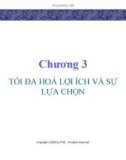 Bài giảng Lý thuyết kinh tế học vi mô: Chương 3 - GV. Đinh Thiện Đức