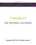 Bài giảng Lý thuyết kinh tế học vi mô: Chương 13 - GV. Đinh Thiện Đức