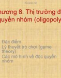 Thị trường độc quyền nhóm