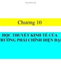 Kinh tế học - Chương 10: Học thuyết kinh tế của trường phái chính hiện đại