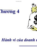 Bài giảng Kinh tế vi mô (ThS. Trần Nguyễn Minh Ái ) - Chương 4: Hành vi của doanh nghiệp