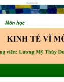 Bài giảng Kinh tế vĩ mô: Chương 1 - Lương Mỹ Thùy Dương