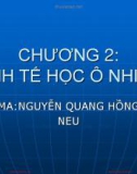 Bài giảng Kinh tế môi trường: Chương 2 - Nguyễn Quang Hồng