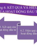 Bài giảng Kinh tế đầu tư - Chương 6: Kết quả và hiệu quả của hoạt động đầu tư