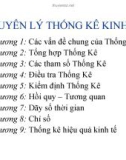 Bài giảng môn Nguyên lý thống kê kinh tế: Chương 1 - ĐH Kinh tế Quốc dân