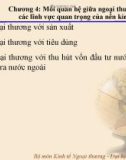 Mối quan hệ giữa ngoại thương và các lĩnh vực quan trọng của nền kinh tế