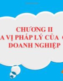 Bài giảng Pháp luật kinh tế: Chương 2 - Phạm Hải Châu