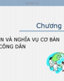 Quyền và nghĩa vụ cơ bản của công dân