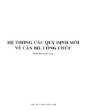 Tìm hiểu các quy định mới về cán bộ, công chức: Phần 1