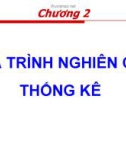 Bài giảng môn Nguyên lý thống kê kinh tế - Chương 2: Quá trình nghiên cứu thống kê