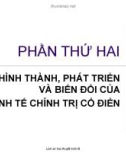 Bài giảng Lịch sử các học thuyết kinh tế: Chương 4 - ĐH Kinh tế