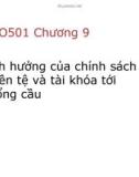 Ảnh hưởng của chính sách tiền tệ và tài khóa tới tổng cầu