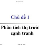 Bài giảng Chủ đề 1: Phân tích thị trường cạnh tranh