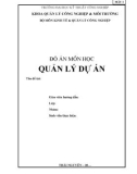 Đồ án môn học quản lý dự án